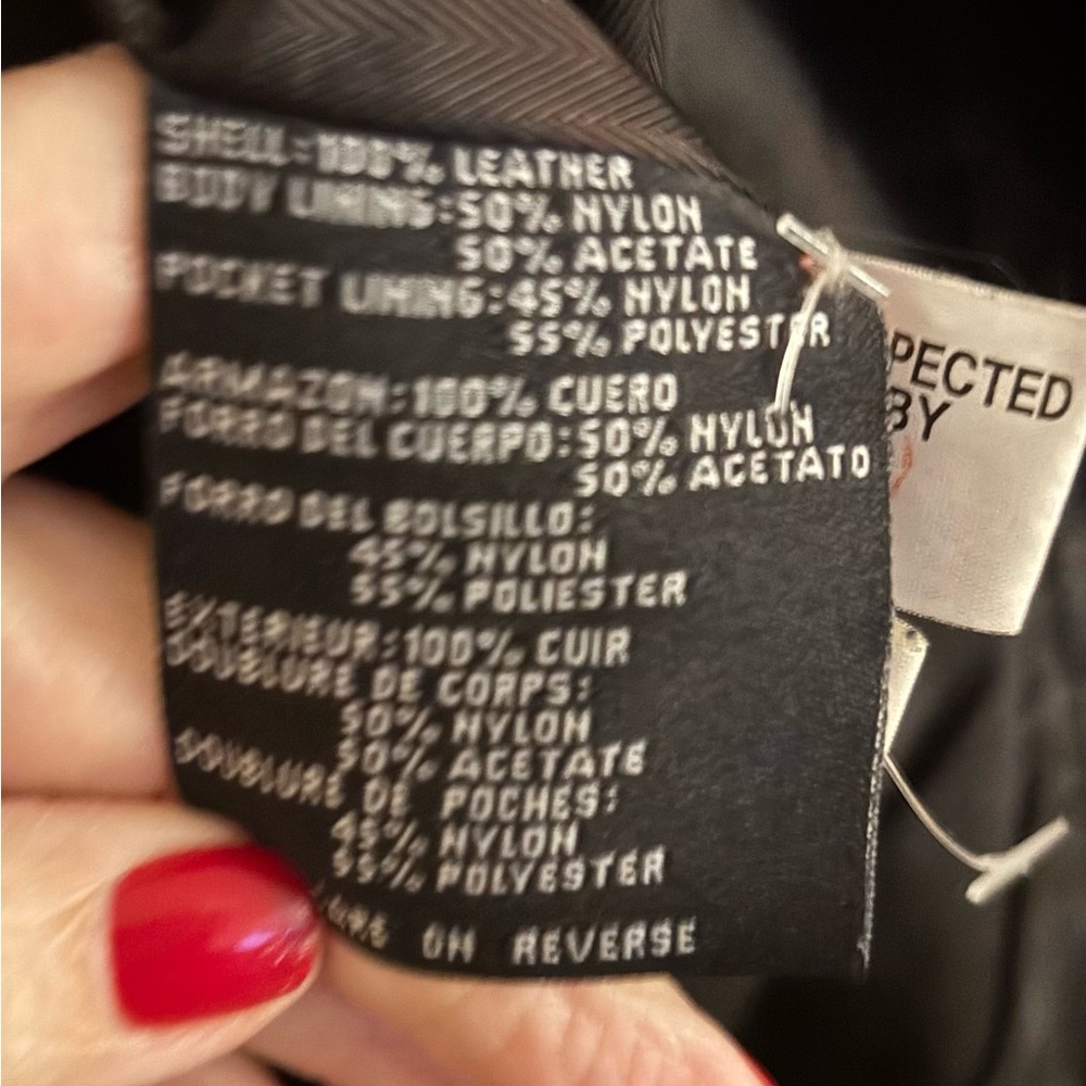 Light Weight Leather Jacket/Size Medium - image 3